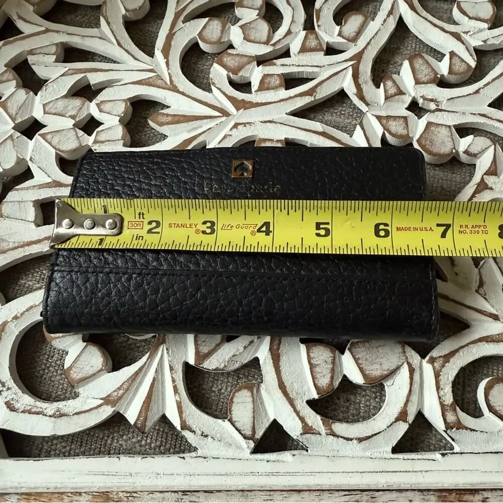 Kate Spade Black Leather Wallet Card Holder